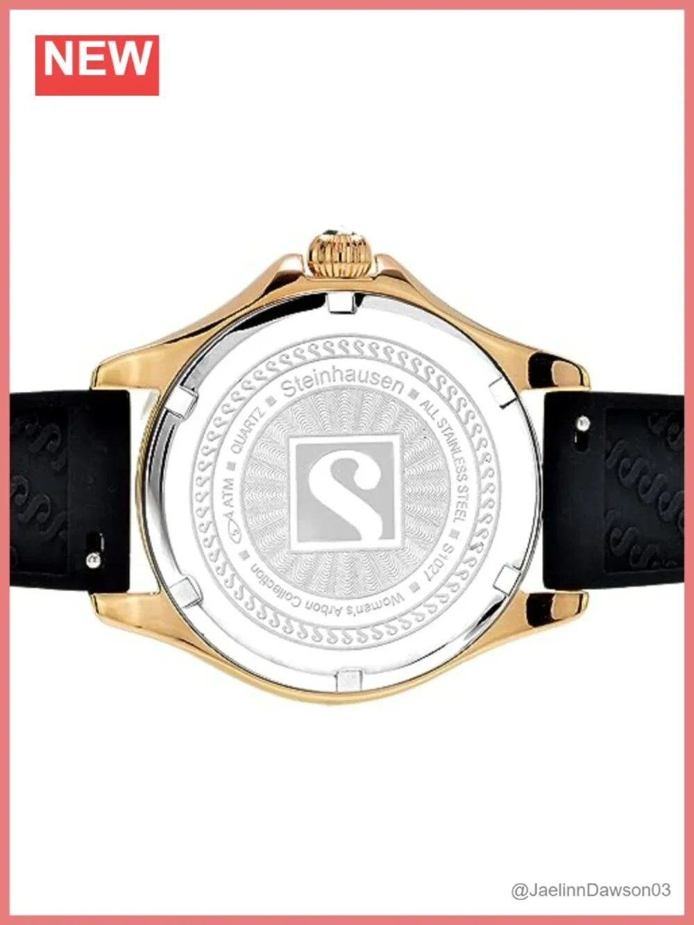 Stainless Steel Silicone Interchangeable Band Women's Watch 38mm